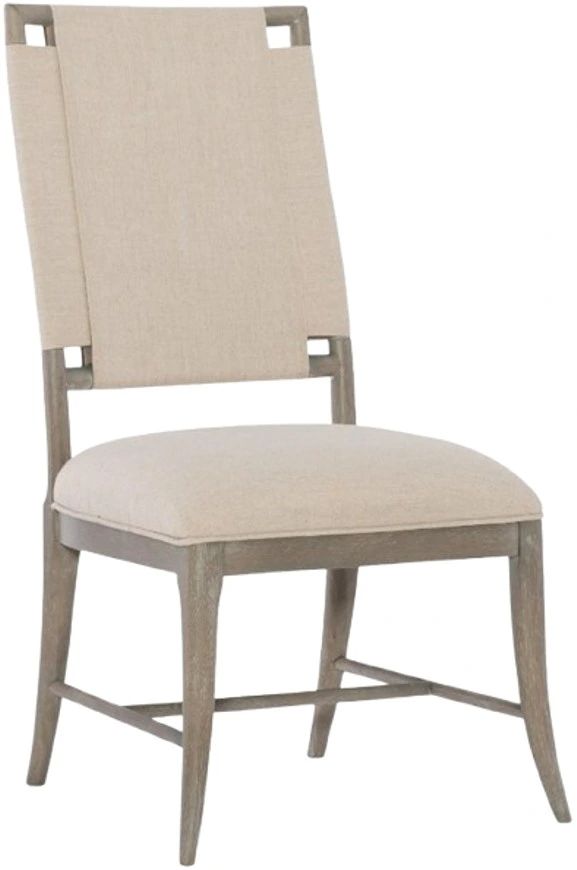 Hooker® Furniture Affinity Greige Sand Blasted/Kurtz Linen 21" Upholstered Dining Side Chair-0
