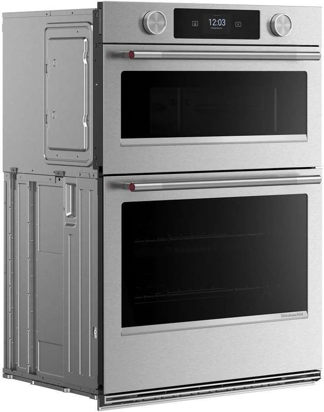 KitchenAid® 30'' PrintShield Stainless Oven/Micro Combo Electric Wall Oven with Intelligent Cooking Camera-3