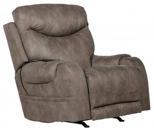 Catnapper® Recharger Charcoal Power Recliner with Power Headrests and Lumbar-0