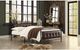 Mazin Furniture Jayla Black Full Metal Rod Bed-1