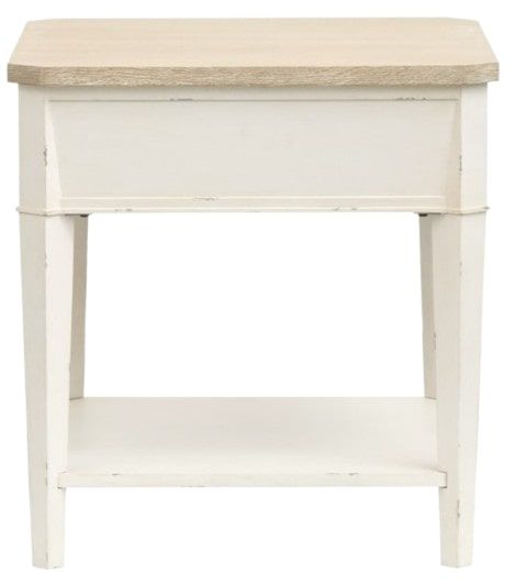 Magnussen Home® Echo Isles Driftwood and Sea Pearl Rectangular End Table-3