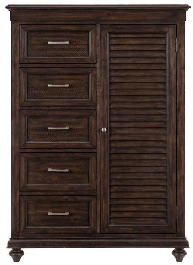 Homelegance® Cardano Driftwood Charcoal Wardrobe Chest-2