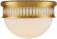 Currey & Company Bunny Williams Lola Contemporary Gold Leaf Flush Mount Lighting-2