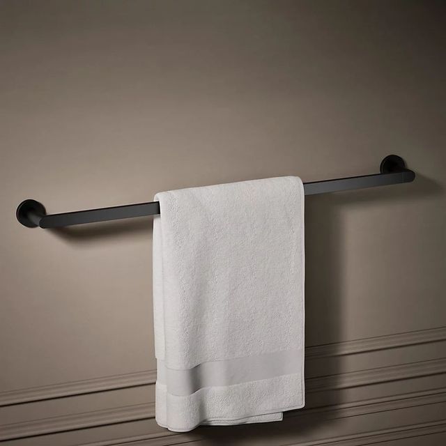 KOHLER® Composed® Matte Black 30" Towel Bar-1