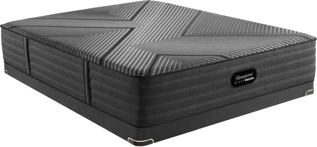 Beautyrest Black® Hybrid LX-Class Tight Top Plush King Mattress and Low Profile Foundation