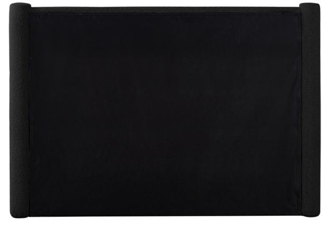 Meridian Furniture Elias Black Full Boucle Fabric Upholstered Panel Bed-3