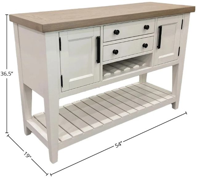 Parker House® Americana Modern Cotton/Weathered Natural Sideboard-3