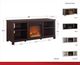 Ameriwood Home Edgewood Black 60'' Eletric Fireplace Media Console-5