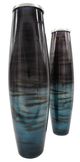 A & B Home Blue/Black Vases-1