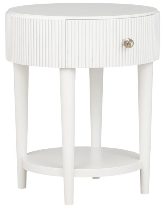 Legacy Kids Teen Adeline Cloud White Round Youth Nightstand-0