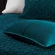 Olliix by Madison Park Harper Teal King/California King Faux Velvet Reversible 3 Piece Coverlet Set-3