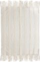 TOV Furniture by TOV Decor White Lima Cotton Throw Blanket-1
