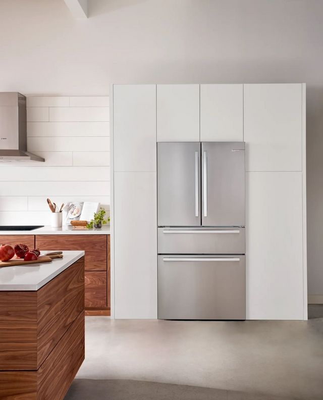 Bosch® 800 Series 36 in. 20.5 Cu. Ft. Stainless Steel Counter Depth French Door Refrigerator-12