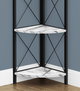 Monarch Specialties Inc. Black/White Marble Bookcase-1