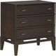 aspenhome® Sutton French Roast 3-Drawer Nightstand-0