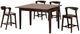 Furniture of America® Mersin 5-Piece Rich Walnut Counter Table Set-0
