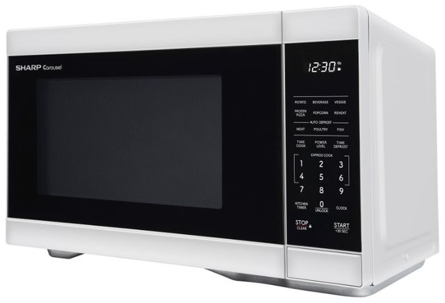Sharp® 1.1 Cu. Ft. White Countertop Microwave-4