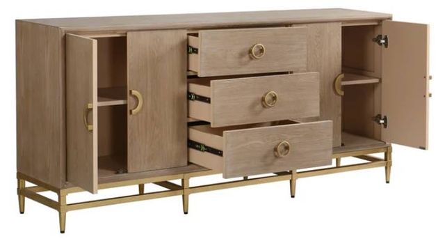 Stylecraft Augusta Weathered Oak Credenza -3