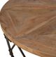 Uttermost® Chain Reaction Brown Coffee Table with Aged Iron Base-4