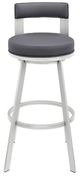 Armen Living Lynof Grey/Silver Counter Stool-0