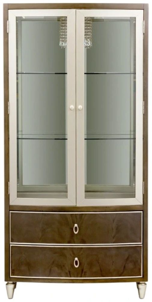 Michael Amini® Villa Cherie Hazelnut Display Cabinet-3