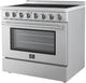 FORNO® Paolo Series Alta Qualita 36" Stainless Steel Pro Style Electric Range -3