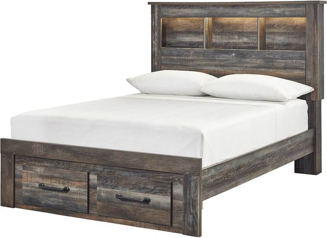 Signature Design by Ashley® Drystan 5-Piece Multi Full Panel Bookcase Bed Set-1