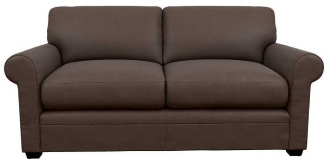 La-Z-Boy® Olson Cognac Leather Full Sleeper Sofa-1