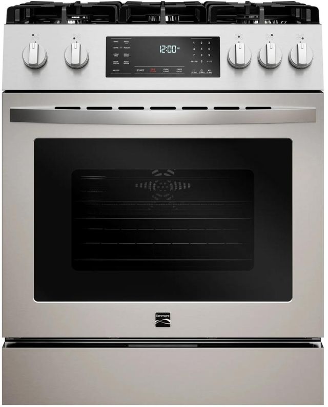 Kenmore® 30" Fingerprint Resistant Stainless Steel Slide-In Gas Range with True Convection and Air Fry-0