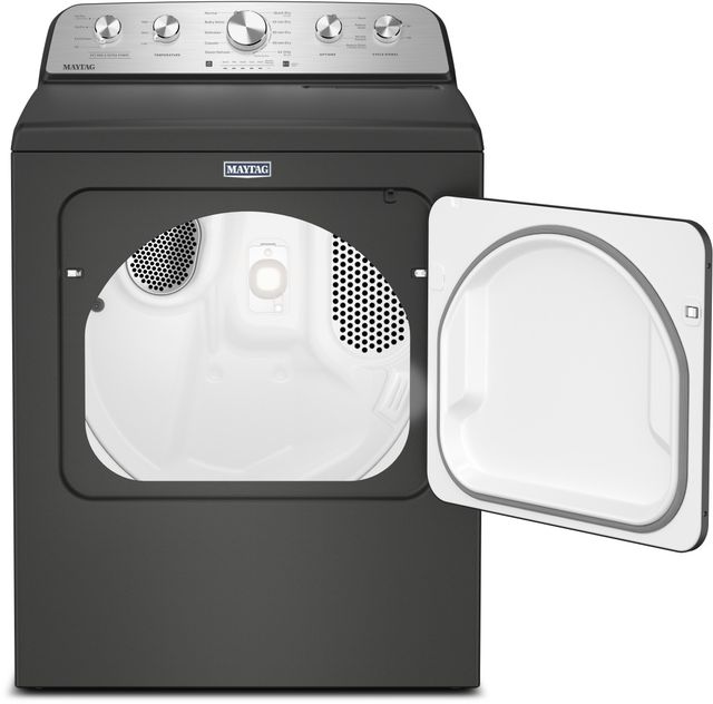Maytag® 7 Cu. Ft. Volcano Black Front Load Electric Dryer with Pet Pro Option-1