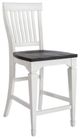 Liberty Furniture Allyson Park Charcoal/Wirebrushed White Counter Height Slat Back Chair-0