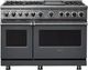 Viking® 7 Series 48" Cast Black Pro Style Dual Fuel Range with 12" Griddle-0