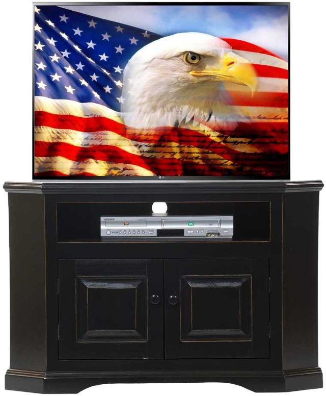 American Heartland Manufacturing Poplar 41" Arched Base Corner TV Stand-1