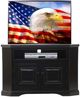 American Heartland Manufacturing Poplar 41" Arched Base Corner TV Stand-1