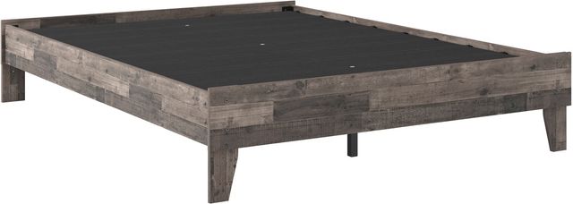 Signature Design by Ashley® Neilsville 3-Piece Multi Gray Queen Platform Panel Bed Set-1