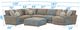 Jackson Furniture Turner 6-Piece Mushroom Sectional with Ottoman-2