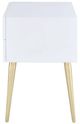 ACME Furniture Denvor White End Table with Gold Base-2