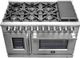 FORNO® Massimo 48" Stainless Steel Pro Style Dual Fuel Range-4