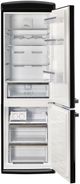 Unique® Appliances Classic Retro 24" 11.7 Cu. Ft. Midnight Black Counter Depth Bottom Freezer Refrigerator-5