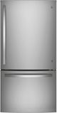 GE® 33" 24.8 Cu. Ft. Fingerprint Resistant Stainless Steel Bottom Freezer Refrigerator-0