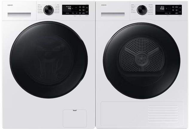 Samsung 5000 Series White Front Load Washer & Electric Dryer Laundry Pair-0