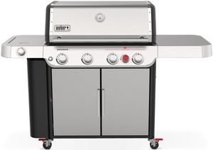 Weber® Grills® Genesis 4-Burner Stainless Steel Freestanding Liquid Propane Gas Grill