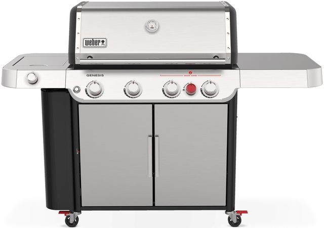Weber® Genesis 4-Burner Stainless Steel Freestanding Liquid Propane Grill-0