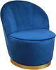 TOV Furniture by TOV Slashed Navy Julia Velvet Junior Chair-0