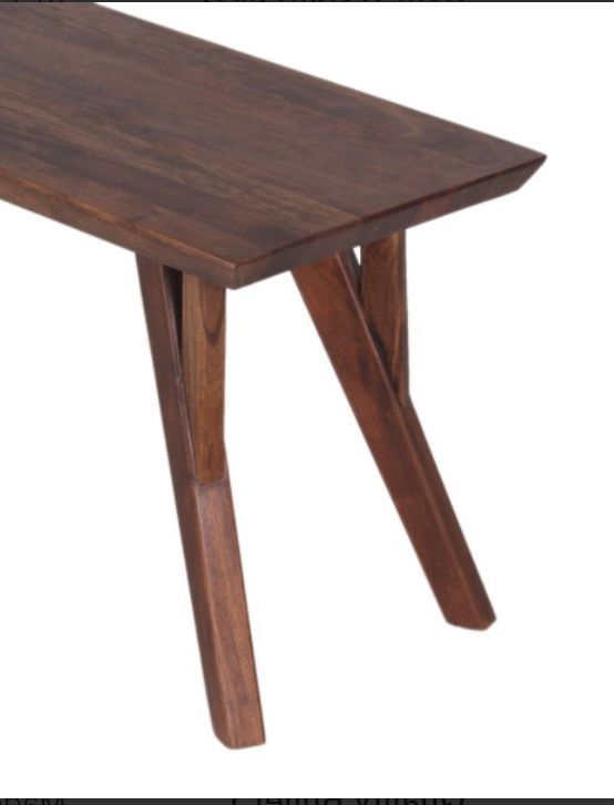 Porter International Designs Portola Walnut Dining Bench-2