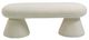 Meridian Furniture Drum Beige Faux Shearling Teddy Fabric Upholstered Bench-1