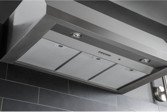 GE® Designer 30" Stainless Steel Wall Mounted Range Hood-4