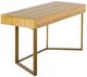 Transformer Table Transformer Scandinavian Oak Table to Desk with Gold Base-0