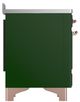 Ilve® Majestic III 48" Emerald Green Pro Style Induction Range with Solid Door and Copper Trim-3