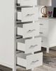 Furniture of America® Cassidy White Twin Loft Bed with Drawers-2